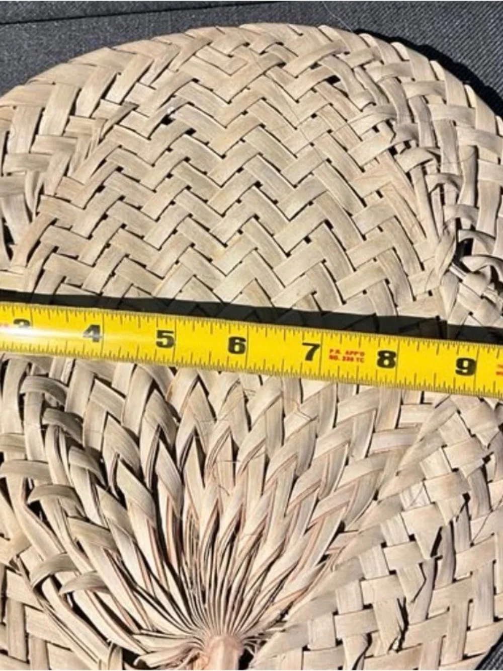 Decorative object traditional Paraguayan hand fan (pantalla)